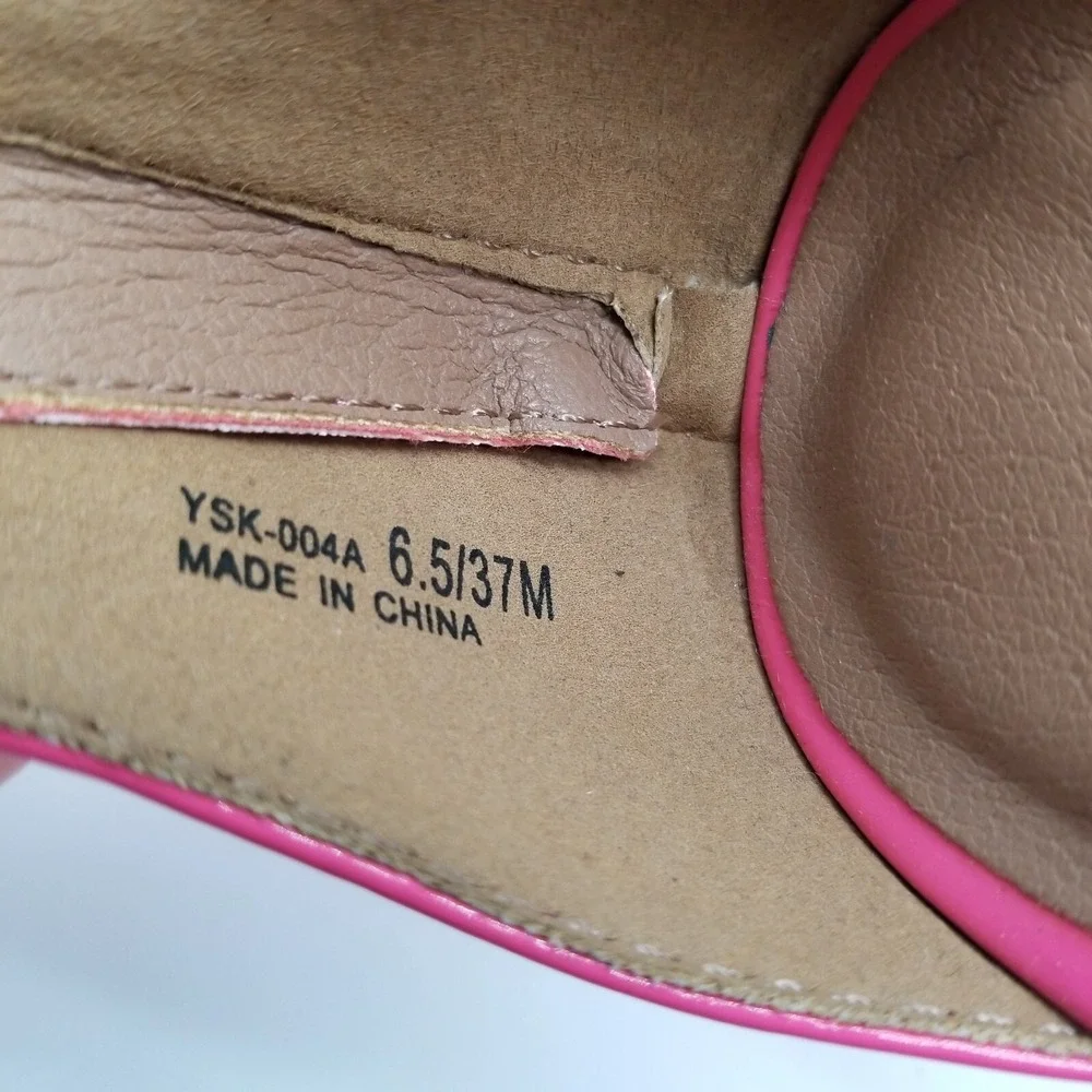 Chinese Laundry Women Pink Heel‎ Ankle Strap Sandals 6.5